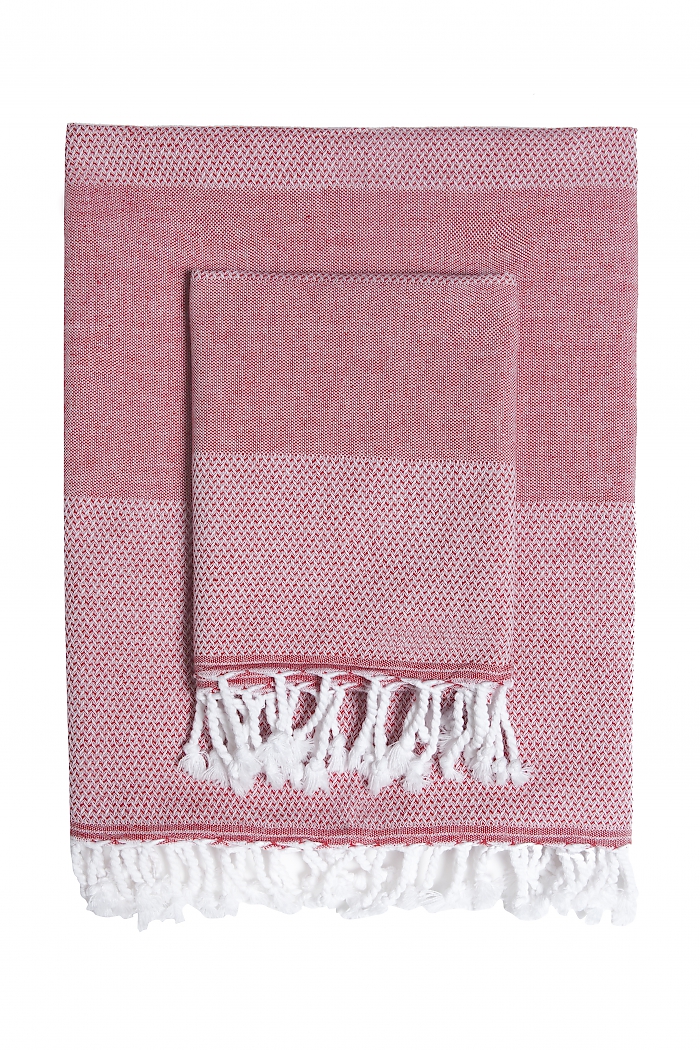 Langø - Beach towel - red